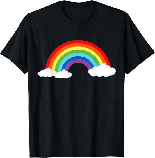 Rainbow Women's Men's Children's Carnival Fancy Dress , black T-Shirt - T-Shirt | Black