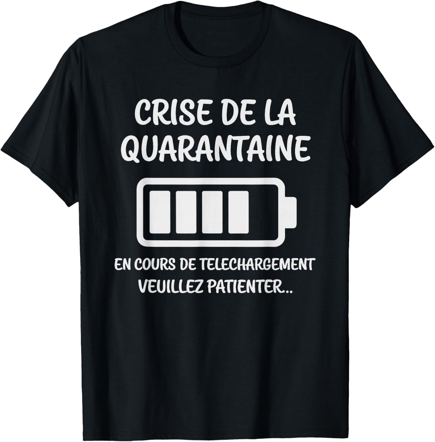 Crise de la Quarantaine en Cours Humour Original 40 Ans T-Shirt - T-Shirt | Black