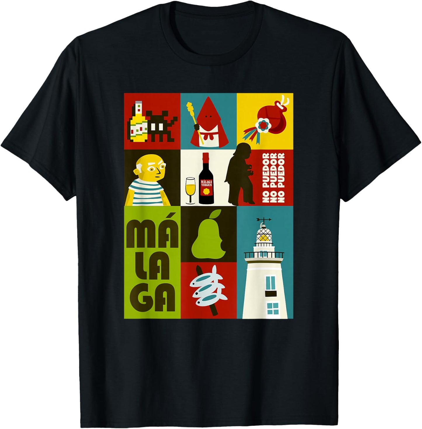 Souvenir Malaga T-Shirt - T-Shirt | Black