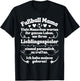 with German Text "Ich habe meinen Lieblingsspieler geboren Fußball" [, black T-Shirt - T-Shirt | Black