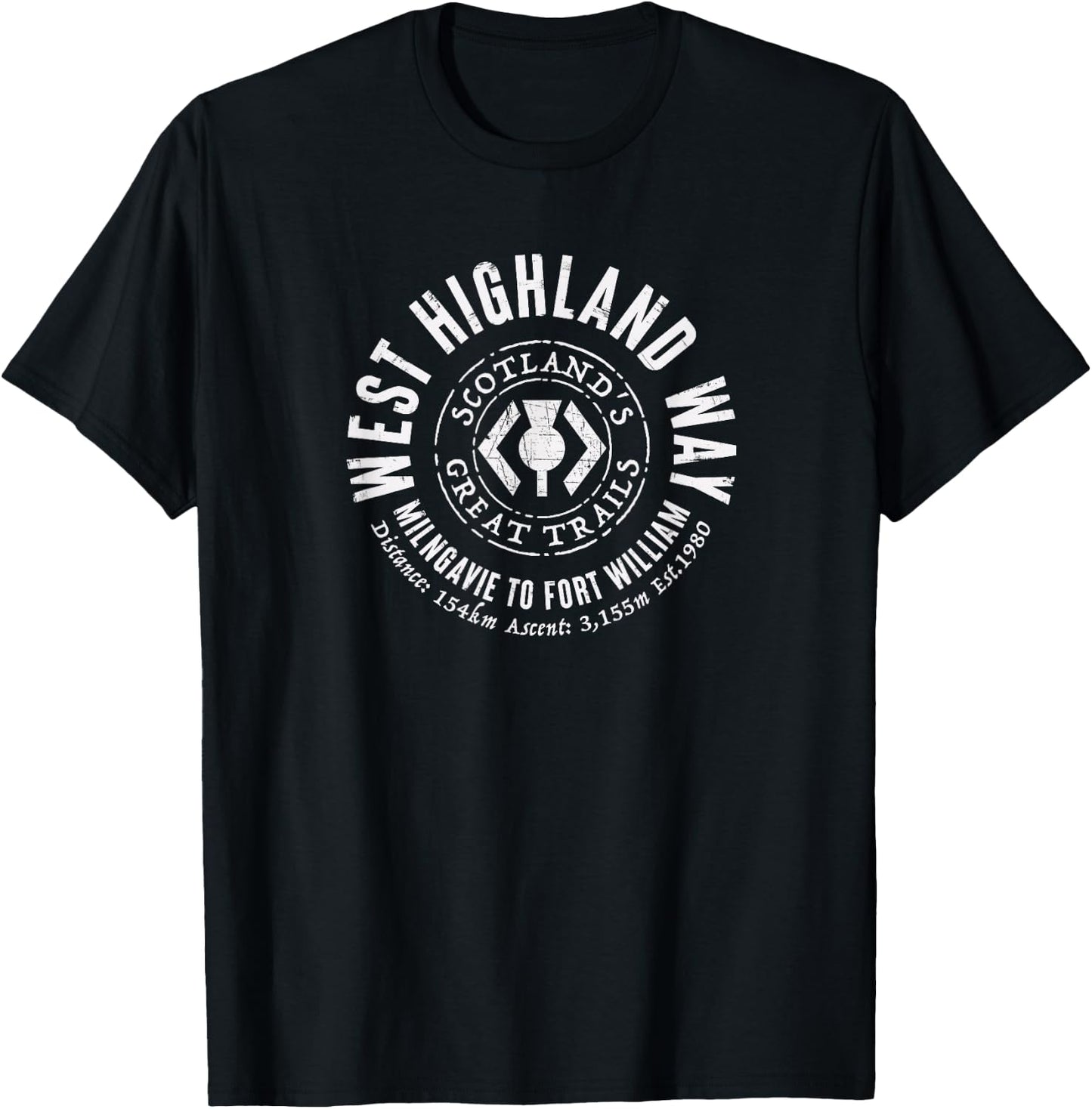 West Highland Way Scotland Great Hikes T-Shirt - T-Shirt | Black