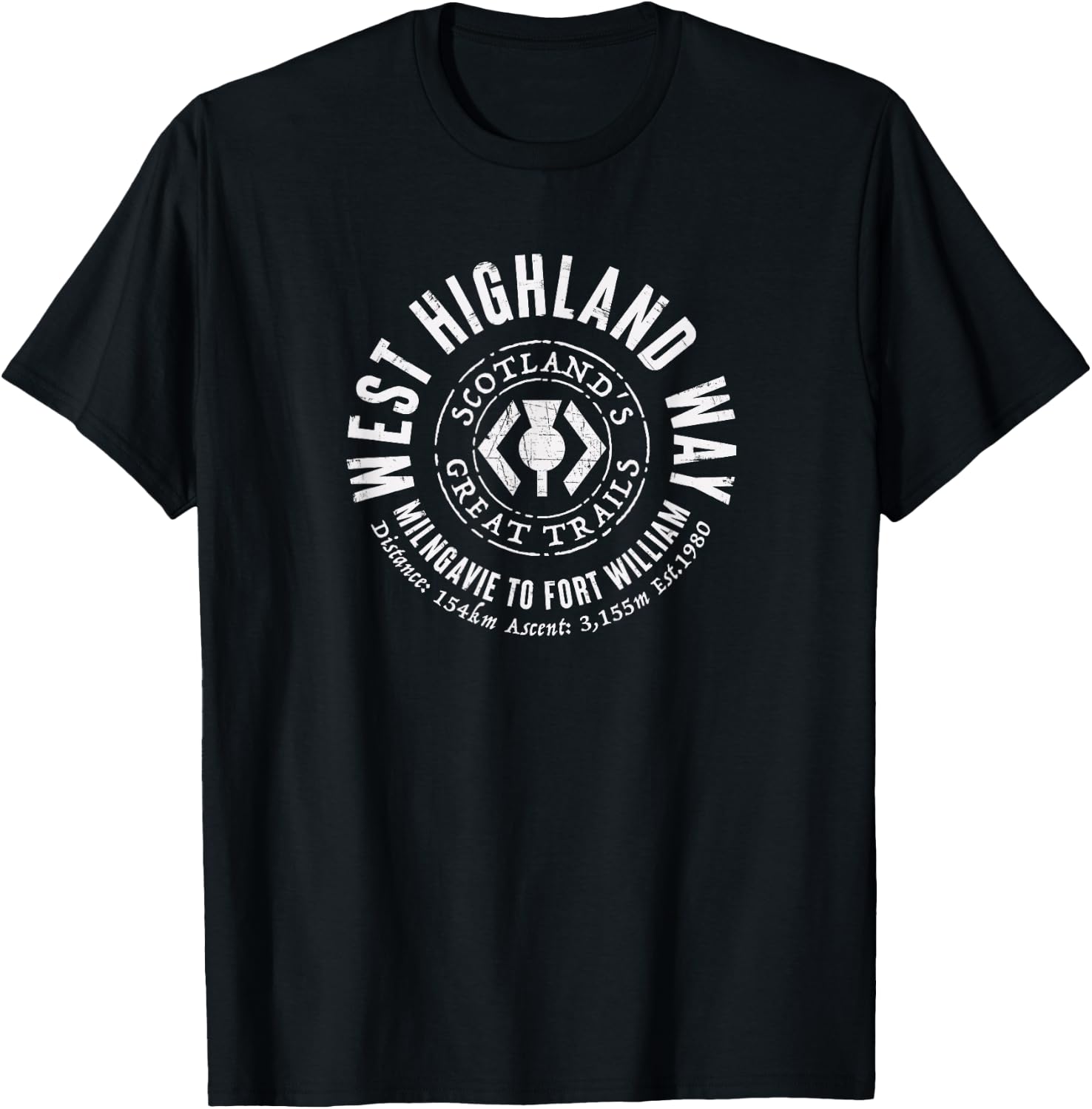 West Highland Way Scotland Great Hikes T-Shirt - T-Shirt | Black
