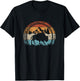 Retro Bison National Park Wildlife Vintage American Buffalo T-Shirt - T-Shirt | Black