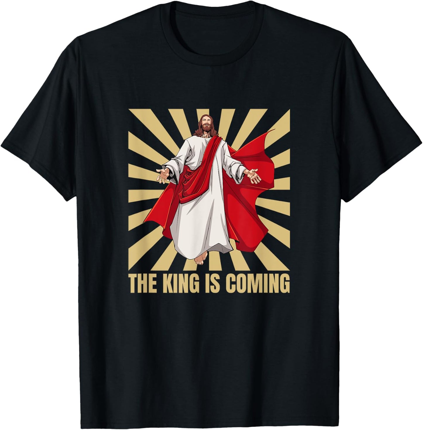 Jesus, The King Is Coming T-Shirt - T-Shirt | Black