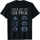 Funny Check Out My Six Pack RPG Gamer Gift T-Shirt - T-Shirt | Black