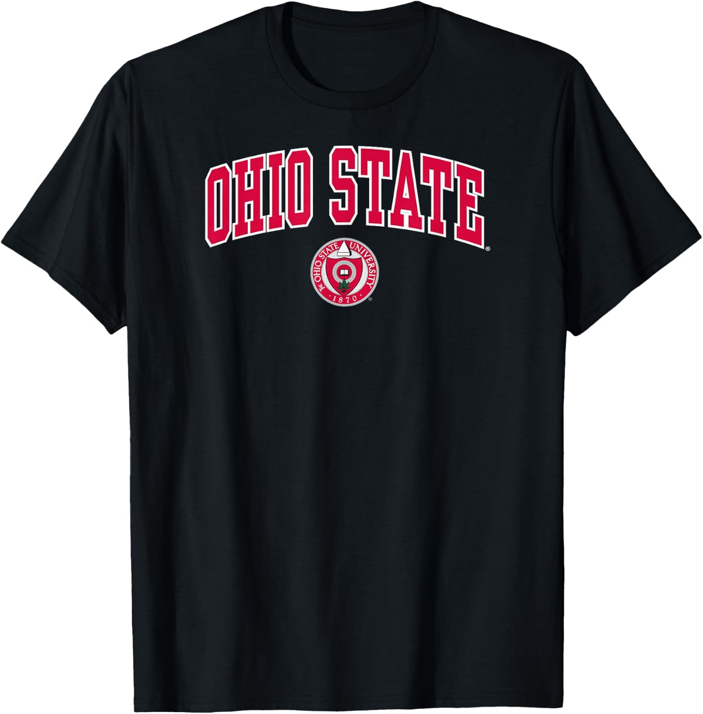 Ohio State Buckeyes Heritage Collection Arch Dark Heather T-Shirt - T-Shirt | Black