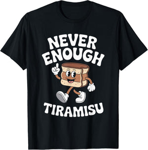 Funny Tiramisu Retro T-Shirt - T-Shirt | Black