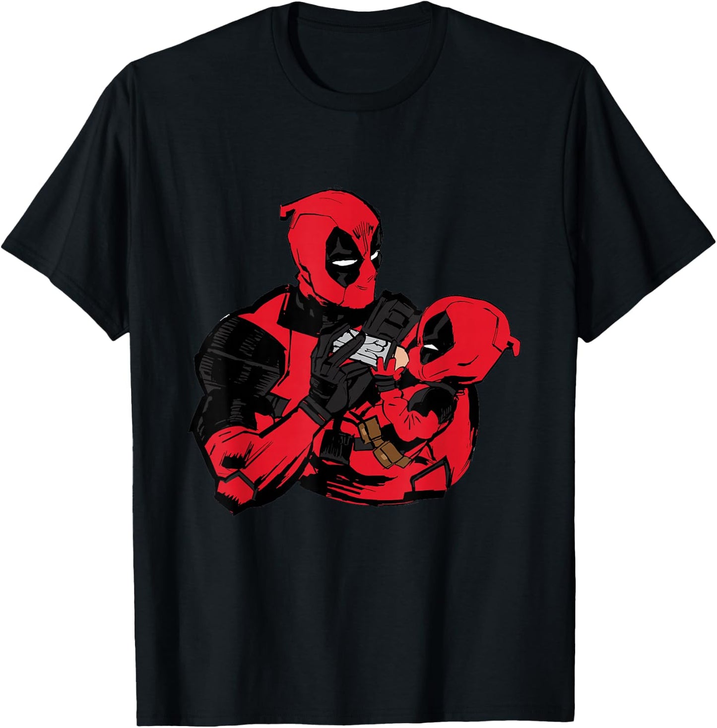Marvel Studios Deadpool & Wolverine Deadpool and Babypool T-Shirt - T-Shirt | Black