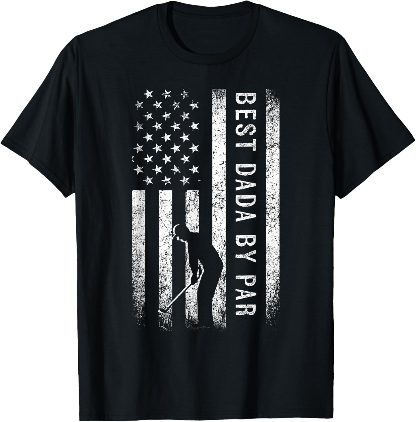 Best Dada By Par Golfing Gifts Dada Father's Day Golf T-Shirt - T-Shirt | Black