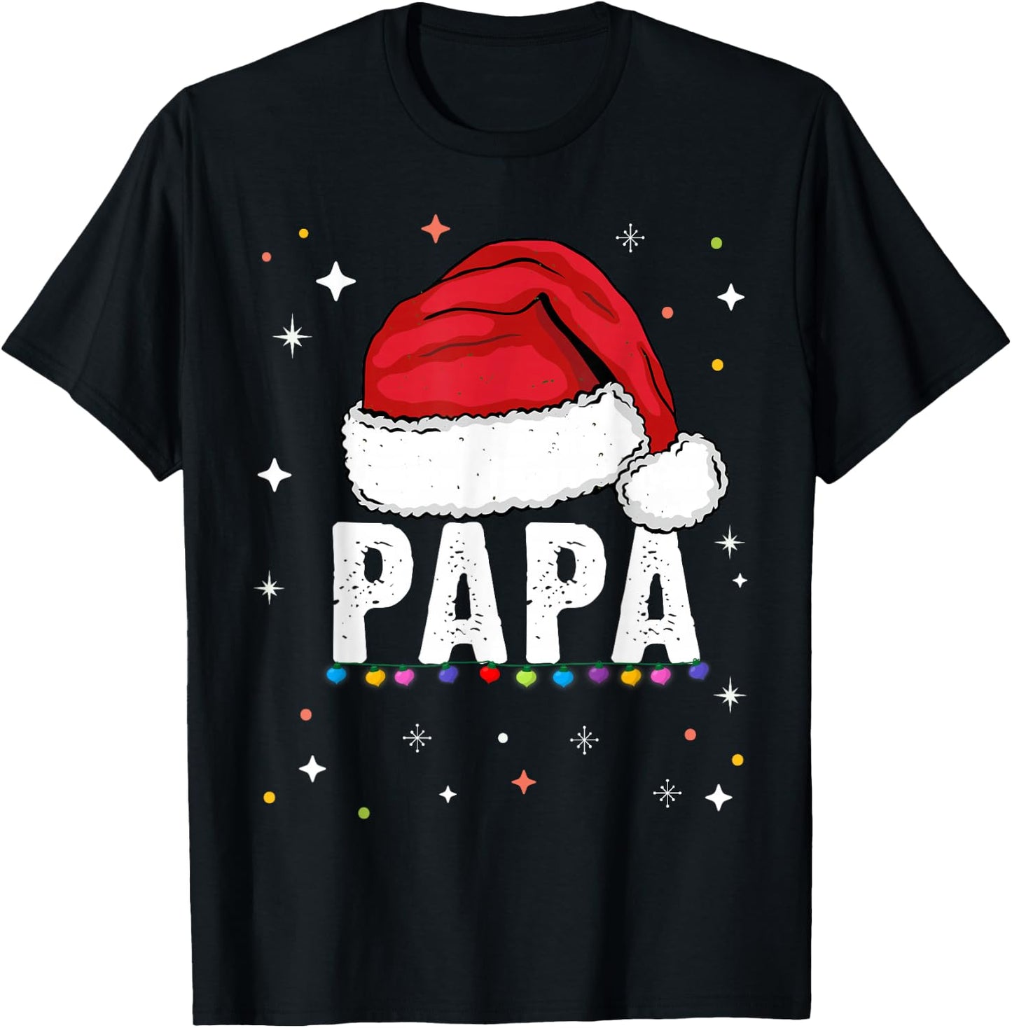 Dad T Shirt Family Matching Christmas Gift Father Christmas Gift , Black, S T-Shirt - T-Shirt | Black