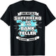 Bank Teller Gifts & Men Superhero Bank Teller T-Shirt - T-Shirt | Black