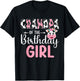 Grandpa Of The Birthday Girl Farm Cow 1 St Birthday Girl T-Shirt - T-Shirt | Black