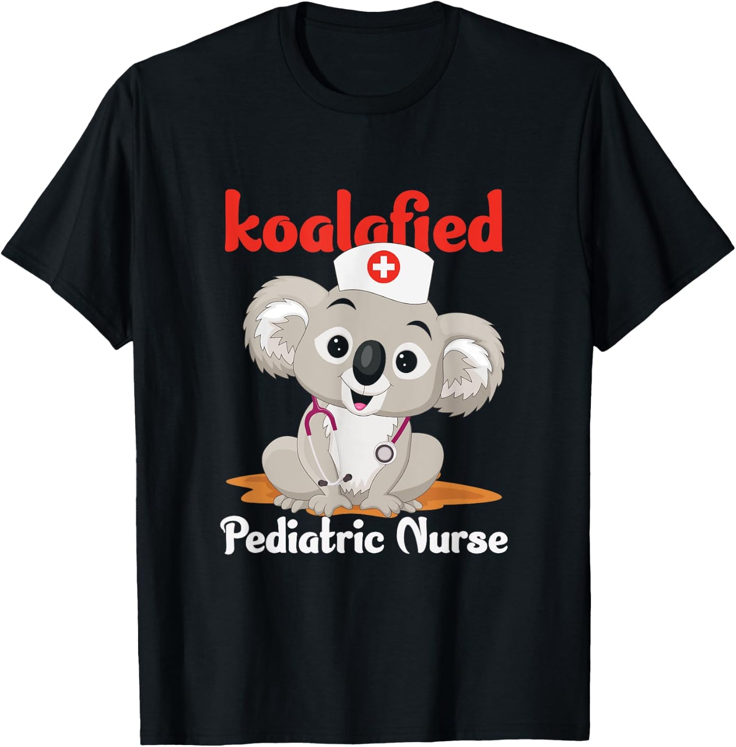 Koalified Qualified Registered Pediatric Nurse RN Pediatrician T-Shirt - T-Shirt | Black