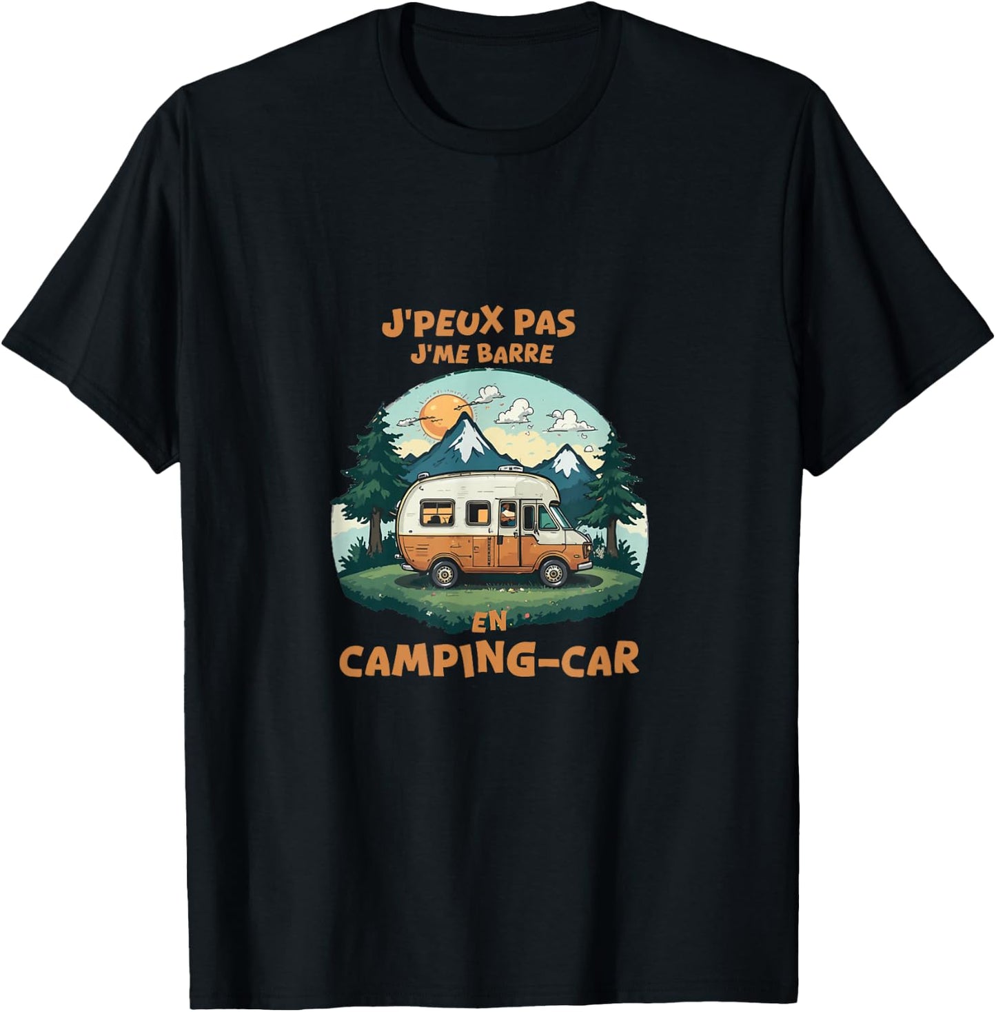 Camping-Car T-Shirt - T-Shirt | Black