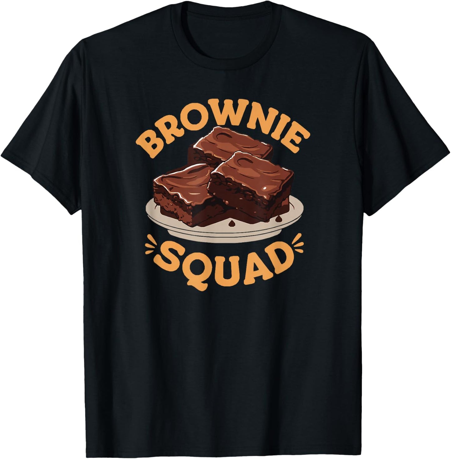 Brownie Squad Chocolate Dessert T-Shirt - T-Shirt | Black