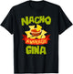 NACHO AVERAGE GINA Funny Birthday Personalized Name Gift T-Shirt - T-Shirt | Black