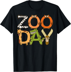 Zoo Day Family, First Zoo Field Trip Safari Squad Matching T-Shirt - T-Shirt | Black