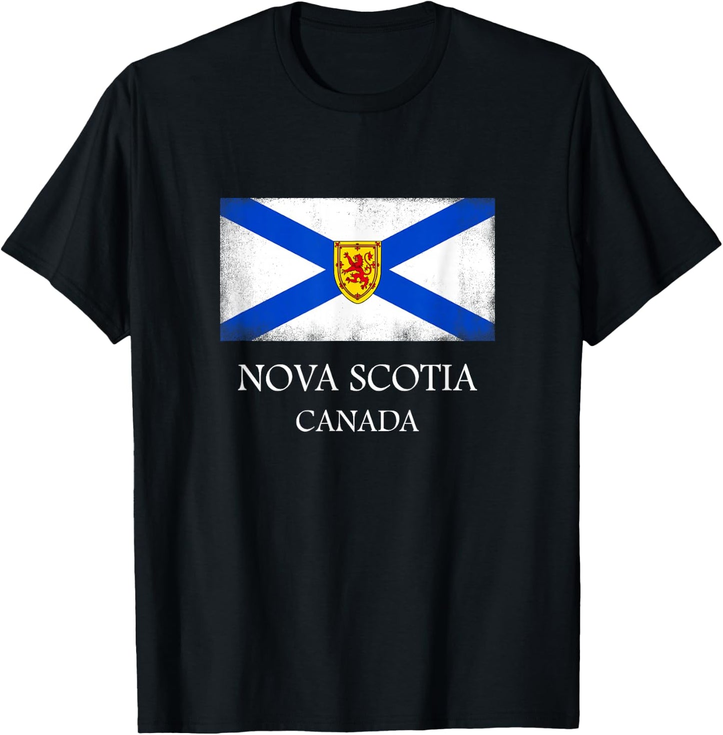 Nova Scotia T Shirt Canada Province Flag T-Shirt - T-Shirt | Black