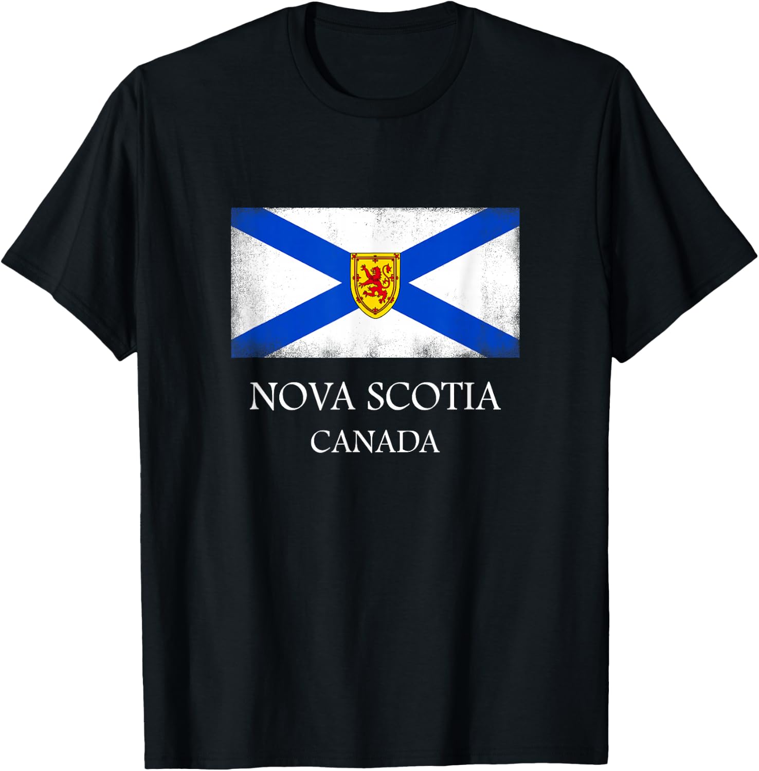 Nova Scotia T Shirt Canada Province Flag T-Shirt - T-Shirt | Black