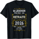 La Légende Takes Her Retirement - Funny Retirement 2026 T-Shirt - T-Shirt | Black