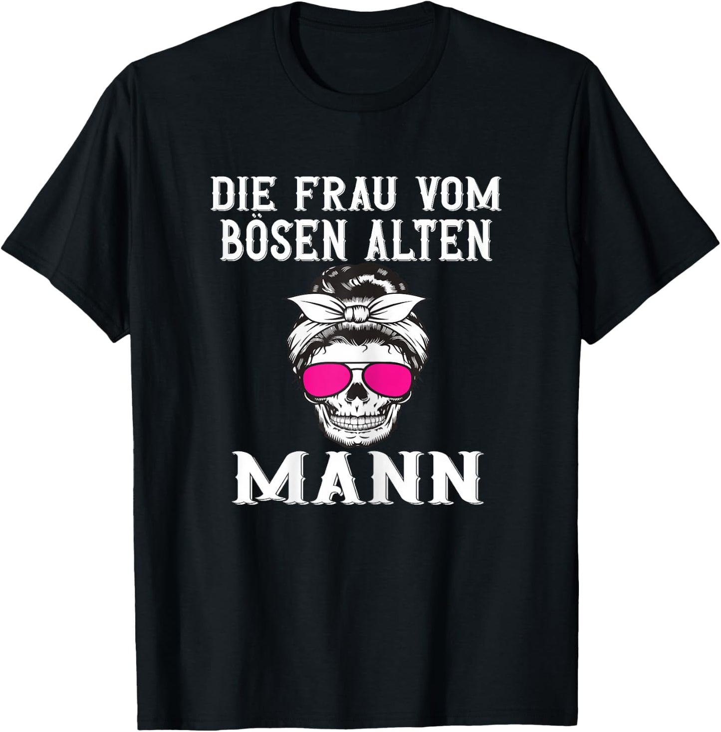 Woman from Evil Old Man Evil Old Woman Halloween Party , black T-Shirt - T-Shirt | Black