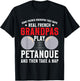 Petanque Player French Boules Game Grandpa Balls Boules T-Shirt - T-Shirt | Black