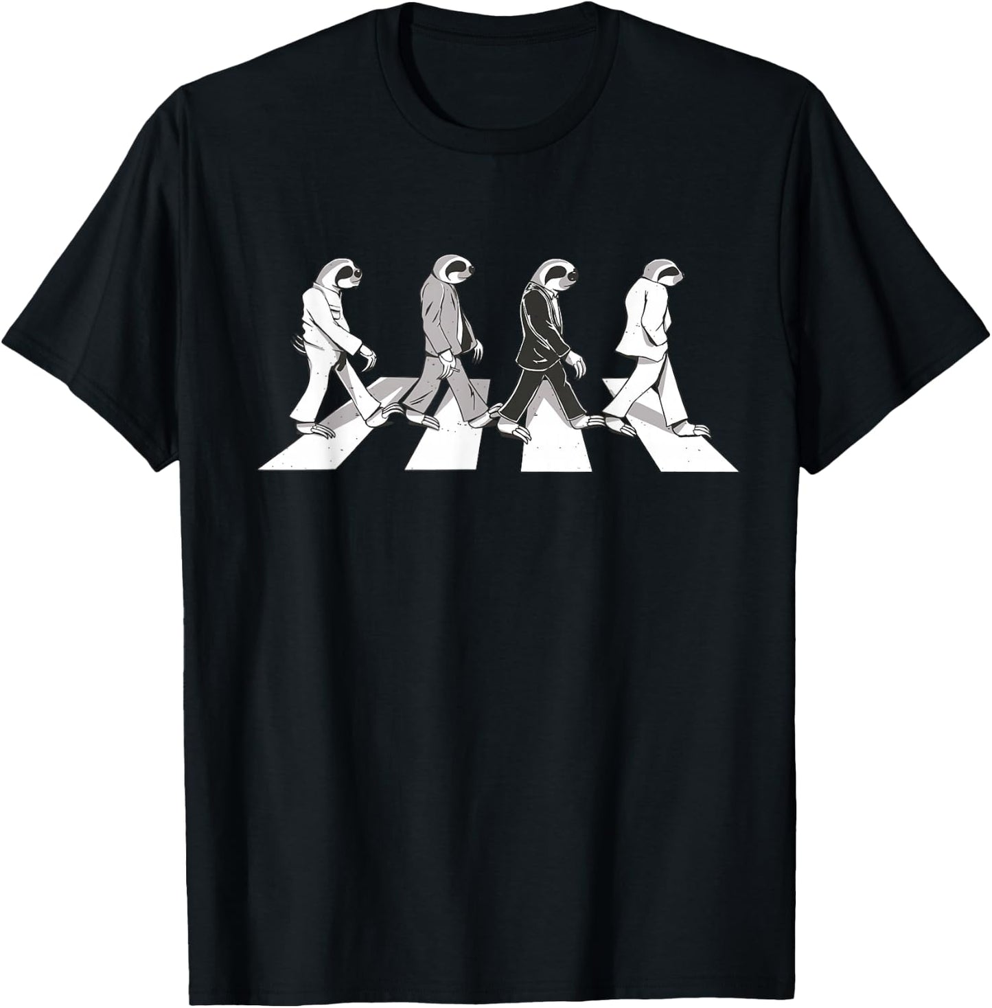 Sloths crosswalk T-Shirt - T-Shirt | Black