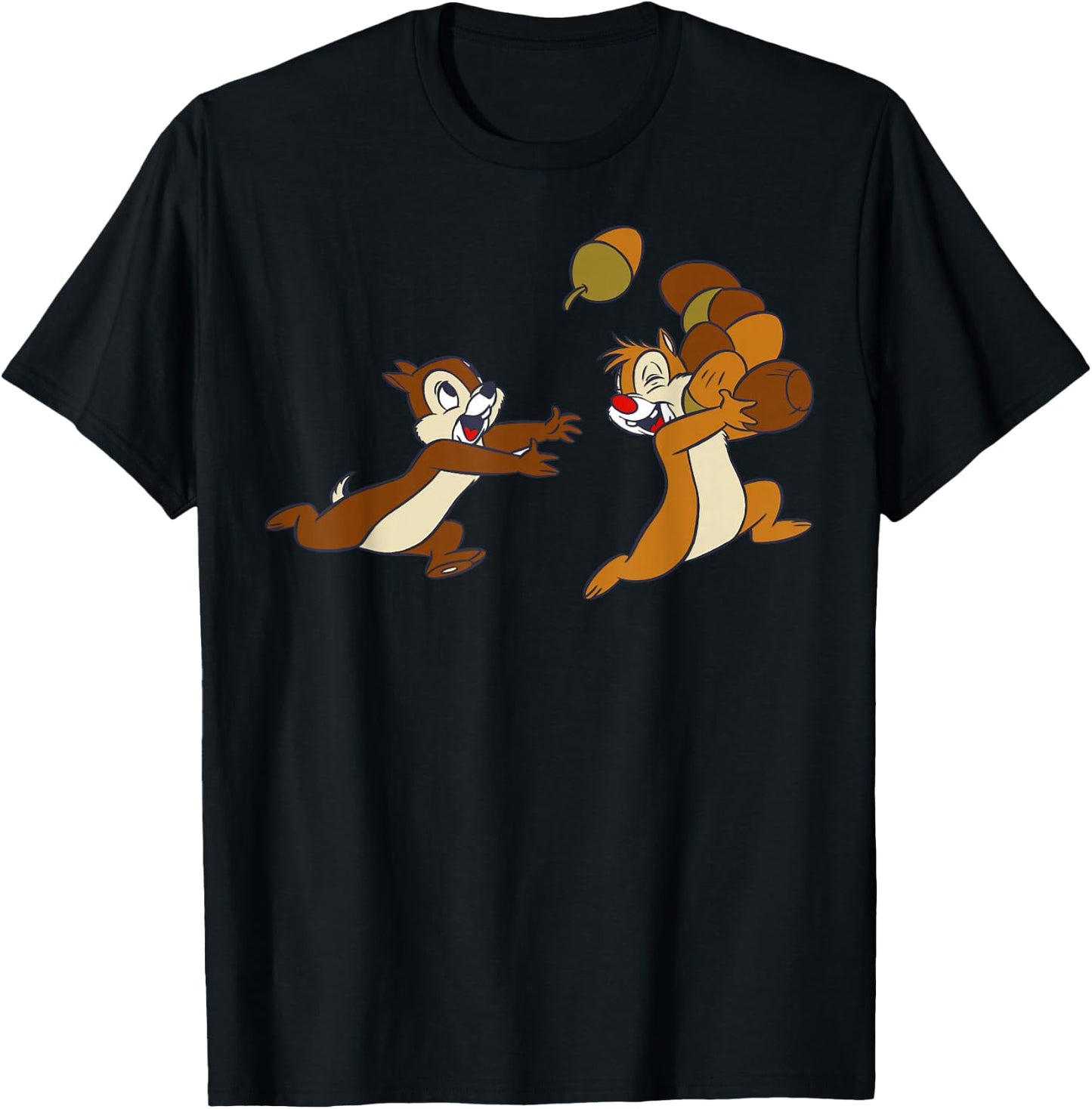 Disney Chip 'N Dale Acorn Chase T-Shirt - T-Shirt | Black