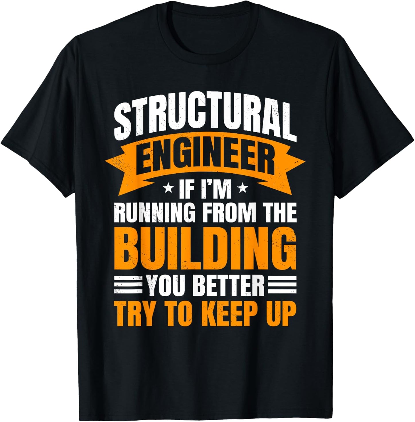 Structural Engineer Professional Civil Building Engineering T-Shirt - T-Shirt | Black
