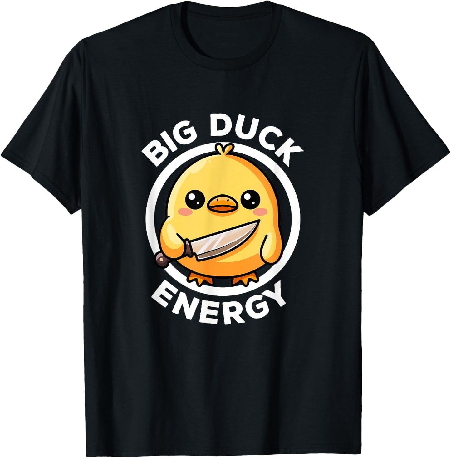 Big Duck Energy Duckie I Love Ducks Lovers Funny Rubber Duck T-Shirt - T-Shirt | Black