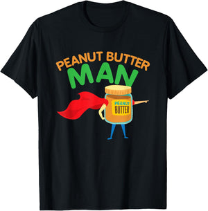 Funny Peanut Butter Hero Funny Gift T-Shirt - T-Shirt | Black