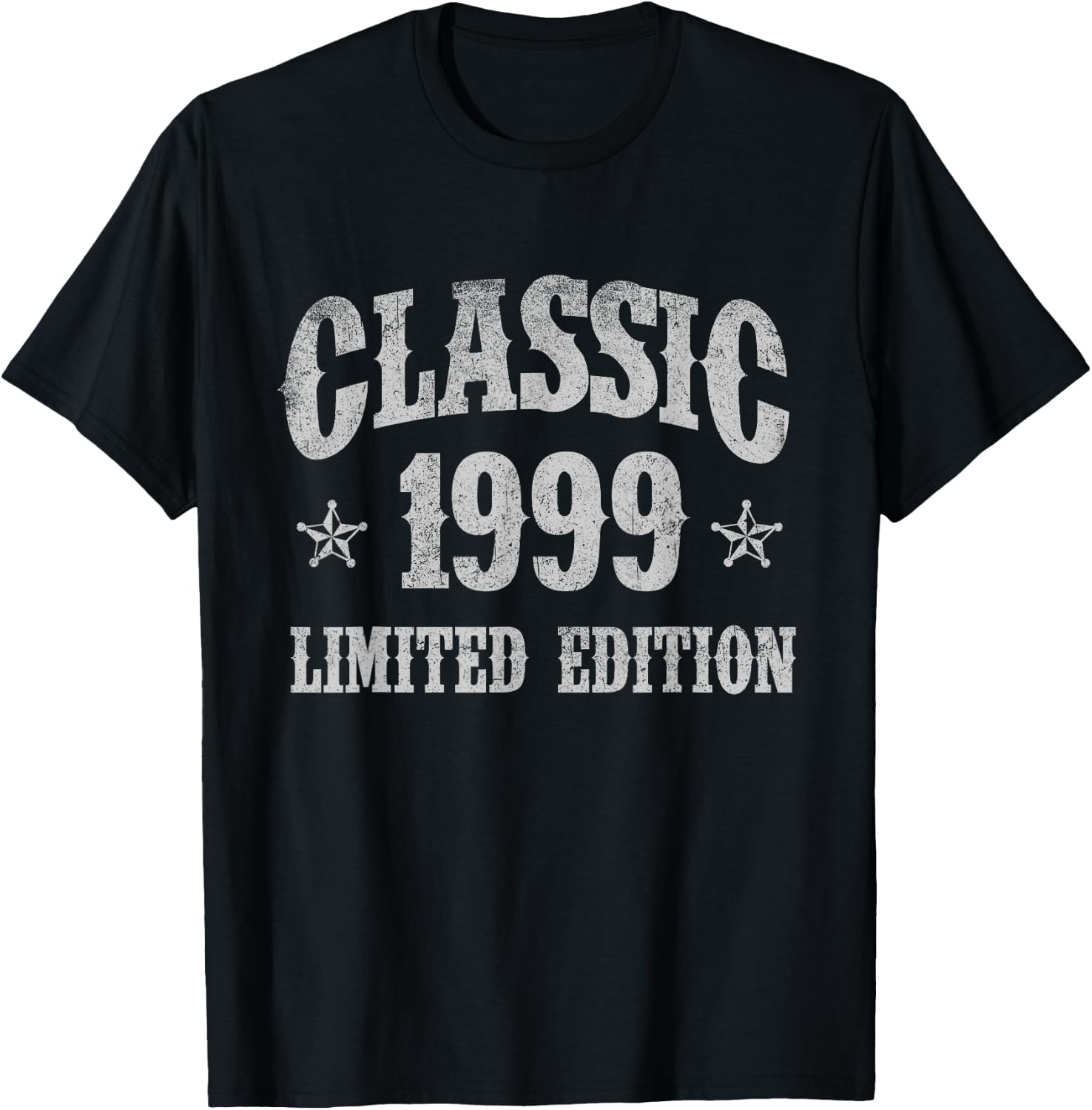 Classic 1999 Limited Edition Year Of Birth Birthday T-Shirt - T-Shirt | Black