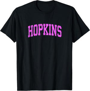Hopkins Minnesota MN Vintage Athletic Sports Pink Design T-Shirt - T-Shirt | Black