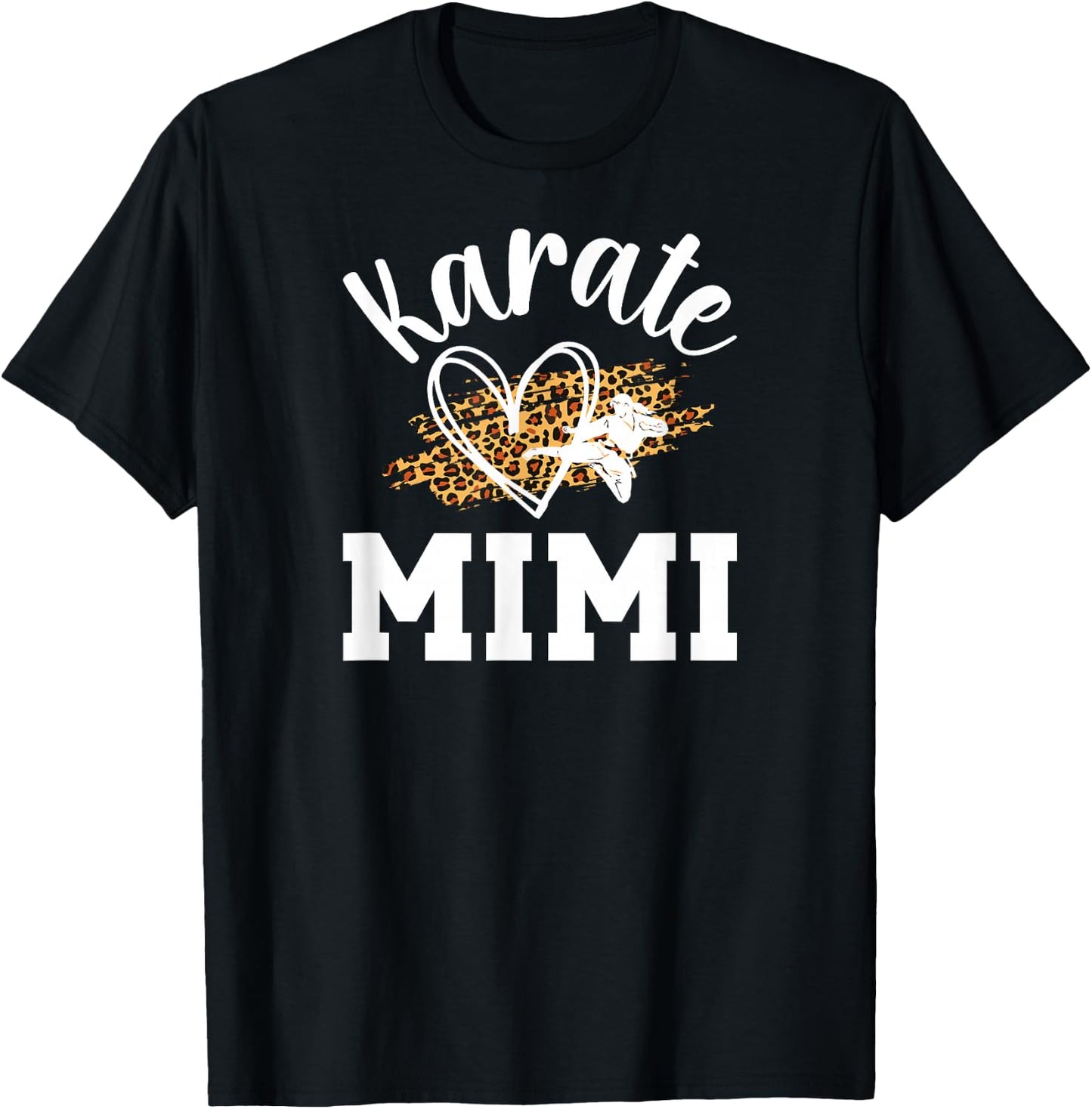 Karate Mimi Leopard Karate Mimi Grandma T-Shirt - T-Shirt | Black