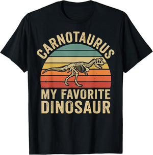 Carnotaurus My Favorite Dinosaur T-Shirt - T-Shirt | Black