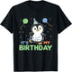 Children's Birthday Penguin It's My Birthday T-Shirt - T-Shirt | Black
