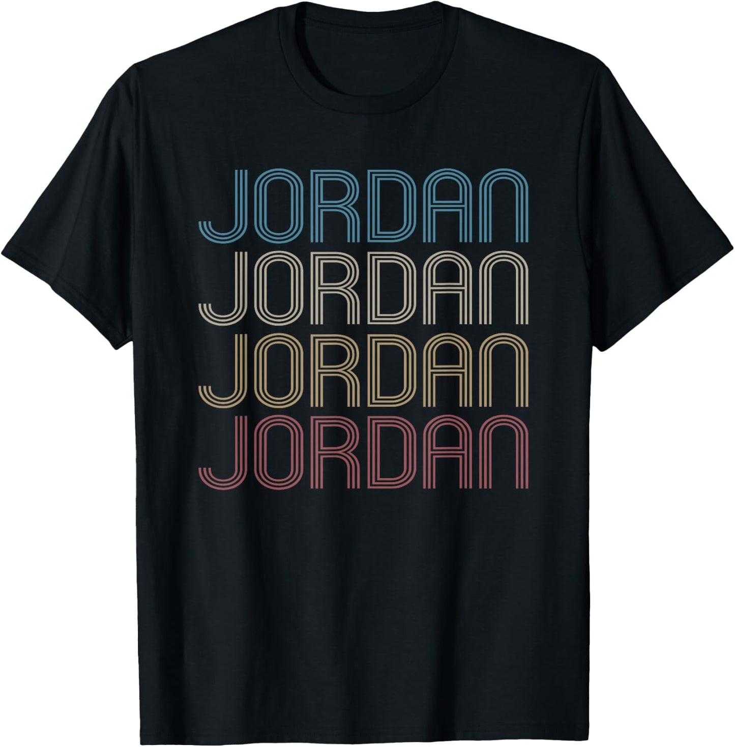 Jordan First Name I Pride Vintage I Jordan Name , black T-Shirt - T-Shirt | Black