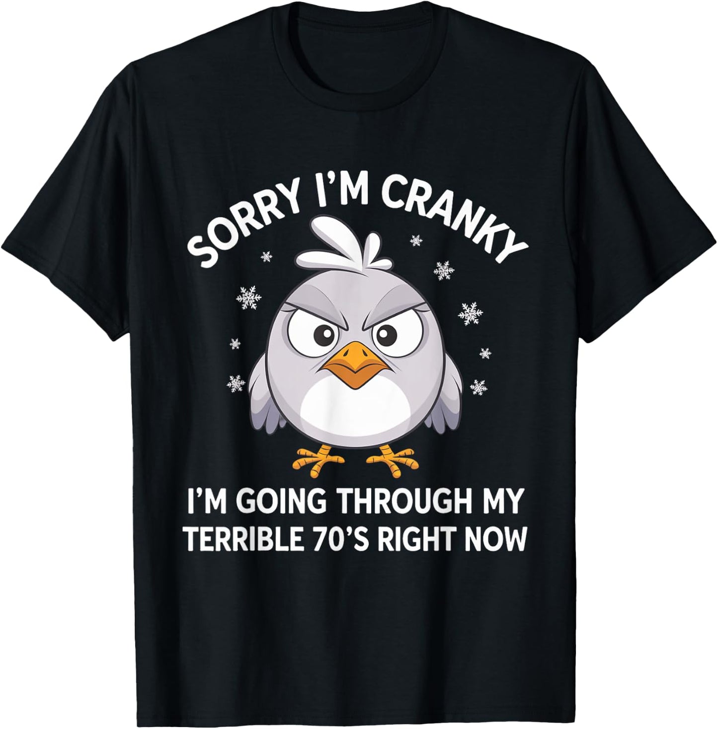 Sorry I'm Cranky I'm Going Through My Terrible 70’s Right T-Shirt - T-Shirt | Black
