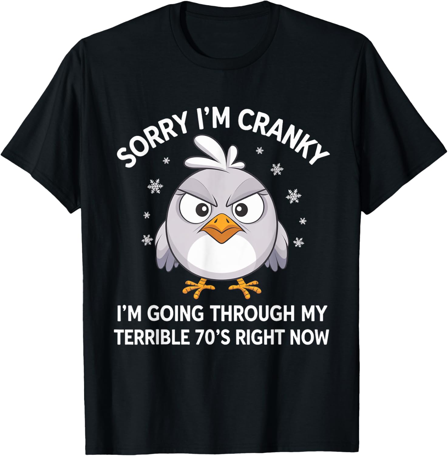 Sorry I'm Cranky I'm Going Through My Terrible 70’s Right T-Shirt - T-Shirt | Black