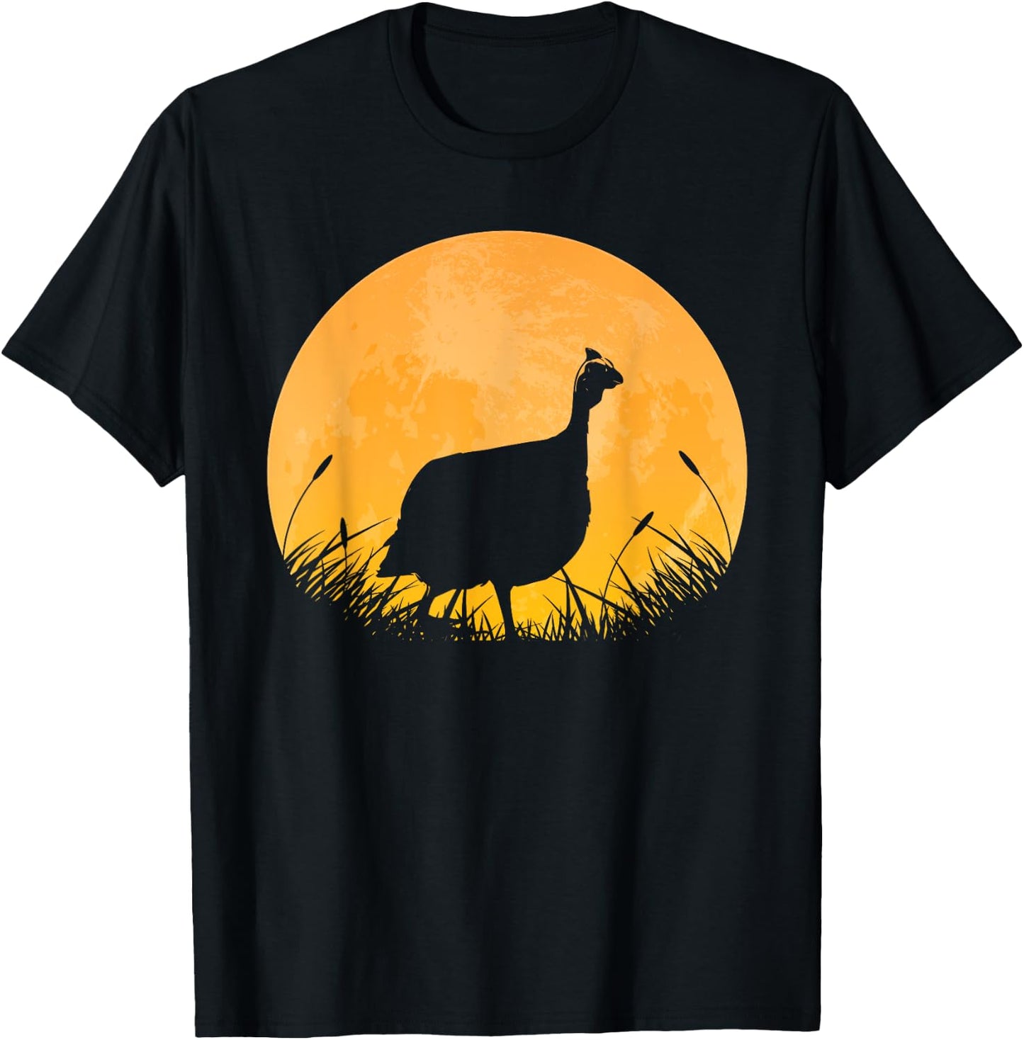 Guinea Fowl Easy Halloween Outfit Bird Moon Costume Gift T-Shirt - T-Shirt | Black