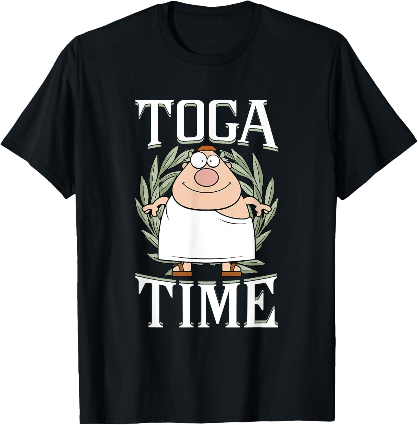 Greek Toga Party College Fraternity Sorority Toga Party T-Shirt - T-Shirt | Black