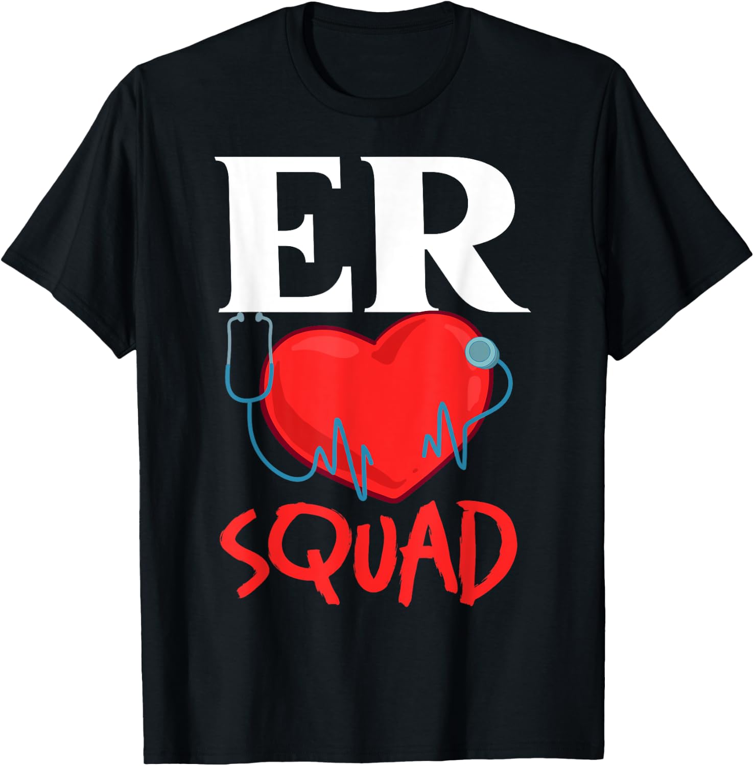 Emergency Room Technician ER Nurse Hospital Department T-Shirt - T-Shirt | Black