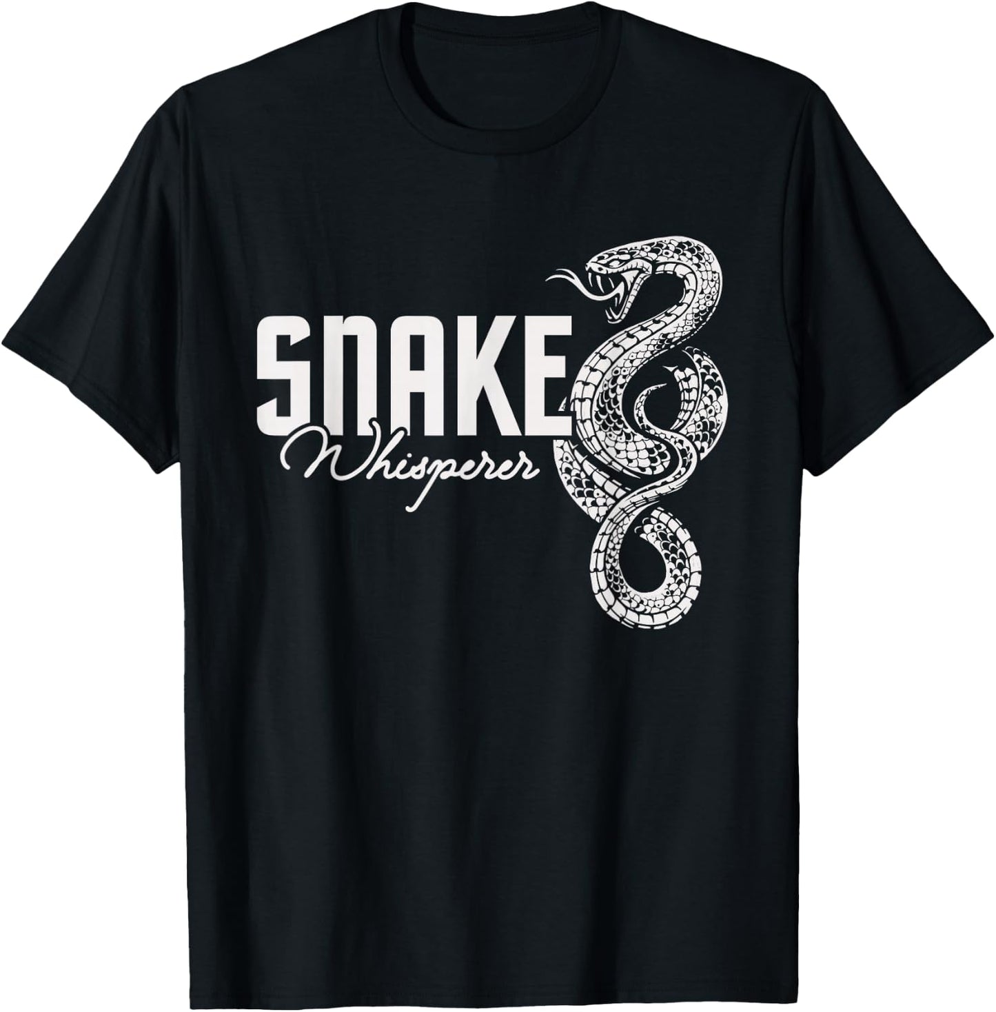 Snake Whisperer - Snakes Jungle Zookeeper Zoo Reptile Lover T-Shirt - T-Shirt | Black