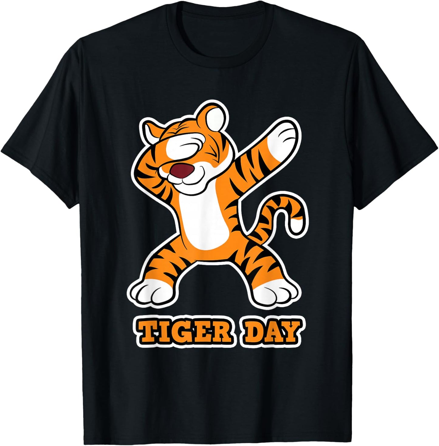 Tiger Day - Tiger Cat for Children - Tiger T-Shirt - T-Shirt | Black