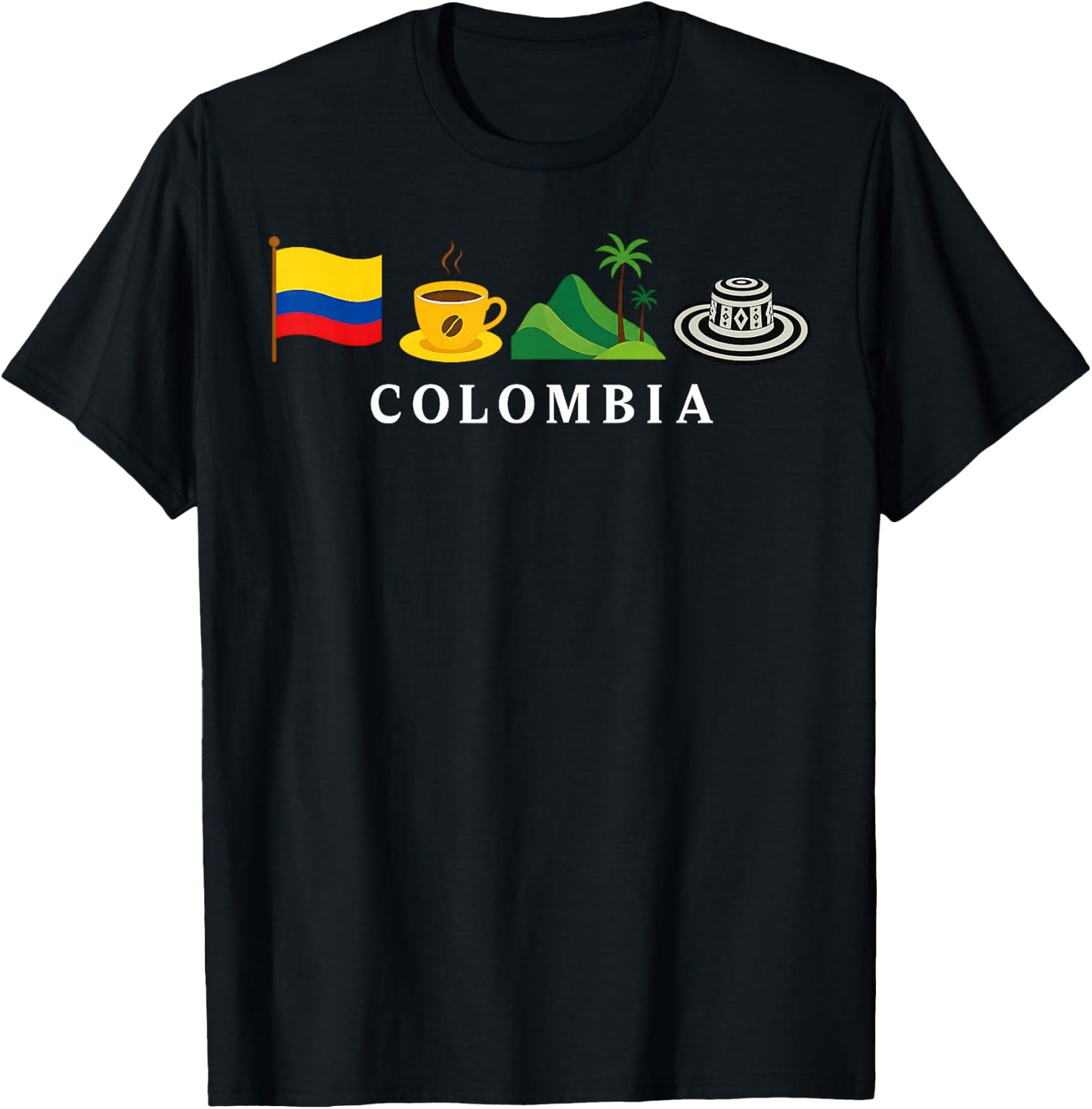 Colombia Country Colombian Flag Women Kids T-Shirt - T-Shirt | Black