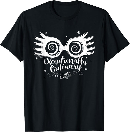 Harry Potter Luna Lovegood Exceptionally Ordinary T-Shirt - T-Shirt | Black