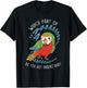 Harlequin Macaw Parrot Aaaa, Funny Cute Hybrid Bird Mom Dad T-Shirt - T-Shirt | Black