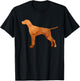German Shorthair Pointer Shirt | Dog Tree Nature Silhouette T-Shirt - T-Shirt | Black