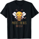 Funny Honey Bee Beekeeping Protect The Bees Or Else T-Shirt - T-Shirt | Black