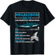 Meg Megalodon Facts Carcharocles Megalodon Prehistoric Shark T-Shirt - T-Shirt | Black